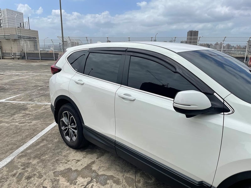 Optimal Co 2017-2022 Tape-On Rain Guards for Honda CR-V Side Window Deflector Visors LX EX EX-L Touring 3D Wavy JDM Style CRV Vent Shades 2018 2019 2020 2021 - Image 3